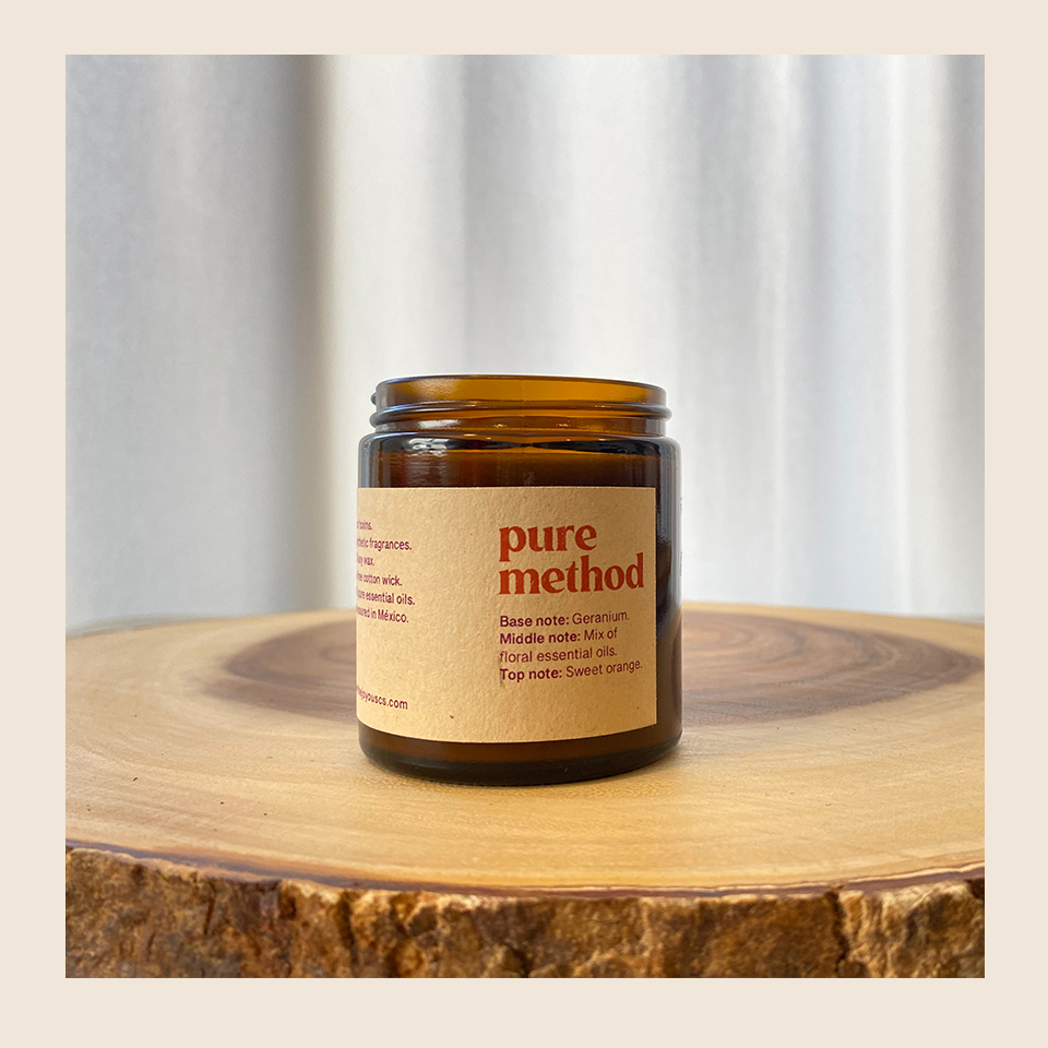 Soy Wax Candle, 100% essential oils